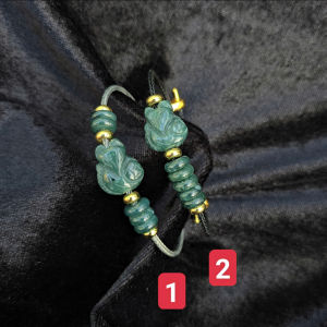 Q2324 Vòng ngũ điếu hồ ly Lam Ngọc bóng đẹp khách khó cg khen hết lời 2 mẫu: 1 & 2 không kén mệnh - Phong Thuỷ TUDO P