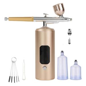 Professional Multipurpose Pneumatic Guns Kit 7.4V Copper Alloy Design Suitable For Skincare Creative Airbrushing