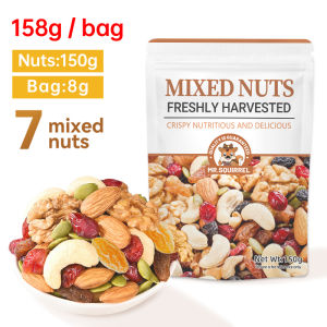 Mr.Squirrel 7 In 1 Mix Fruits And Nuts Ready To Eat Mix Cashew Almond Healthy Snacks 500g