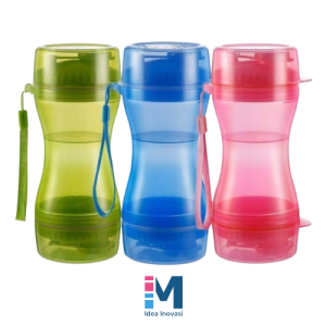 Pet Portable Bottle 2 in 1 Cat/Dog Water/Food Container Travel/Walking Bottle Botol Mudah Alih Kucing/Anjing Botol Makanan/Minuman Kucing