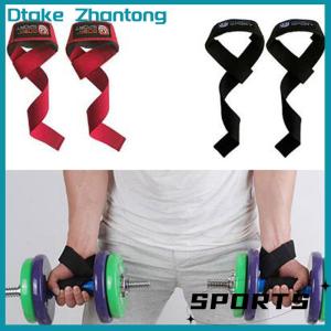 Dtake 2X Padded weight lifting straps training gym gloves hand bar wrist wraps support