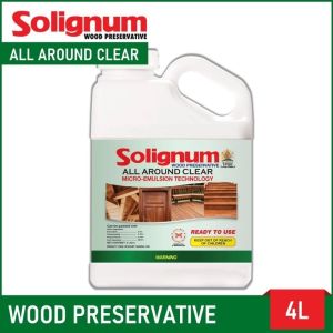 SOLIGNUM WOOD PRESERVATIVE LASON SA ANAY AMAG (FUNGI) BUKBOK(BORERS) ALL AROUND CLEAR / BROWN / COLOURLESS 1 GALLON