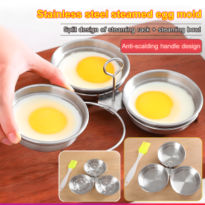Stainless Egg Steamer Molder Easy To Make Heart And Round Shaped Eggs