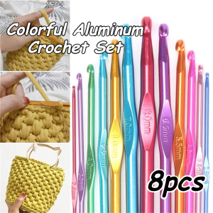 2-5.5MM Different Size Colored Aluminum Crochet Set Tools Crochet Needle For Weaving & Knitting