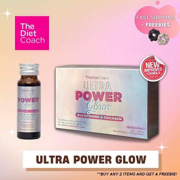 ON HAND! ULTRA POWER GLOW 5000 mg Collagen + 250mg Glutathione + Vitamin C  | LIMITED STOCKS ONLY! Blueberry Antioxidant Skin Glow The Diet Coach  Liquid Collagen Supplement - Lazada | Lazada PH