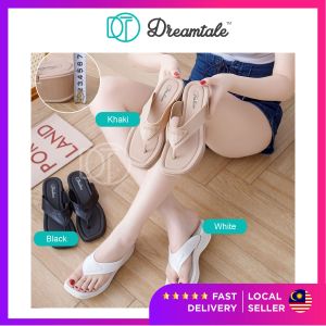 Dreamtale Selipar Wanita Women Slippers Liora Solid Colour Flip Flops Thick Sole Casual Slipper WSO111