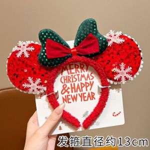 Giáng sinh Dễ thương và ngọt ngào của phụ nữ hairband kẹp tóc tiệc tùng lễ hội tóc bó mũ nón mặt hàng trang trí