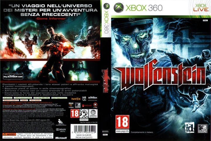 Wolfenstein 360 deals xbox