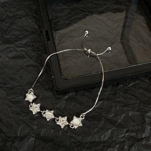 Opal five-pointed star bracelet light luxury high-end bracelet temperament fashion simple exquisite sweet cool style versatile jewelry