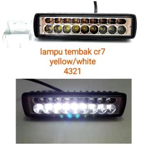 PAKET Lampu Tembak Sorot LED Bar Cree 16 Titik Mata Plus Breket Rx King