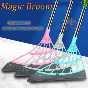 Magic Broom Dry & Wet Floor Cleaning Brushes/Telescopic Handle Sweeper Broom Wiper Brooms Wiper Floor Dust & Hair Easily /Penyapu Lantai