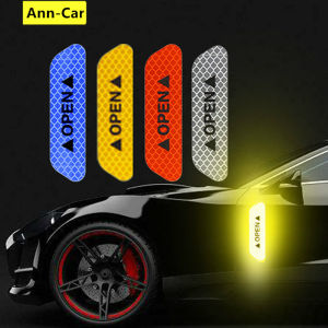 【 Ann-car】 4 Miếng Dán Phản Quang Phản Xạ Ô Tô Phụ Kiện Ô Tô Phản Quang Ngoại Thất Thân Xe Hơi Băng Phản Quang Phản Xạ