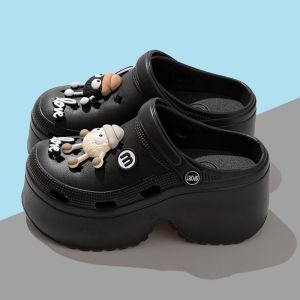 Kasut Tumbuh Tinggi Terompah Berventilasi Musim Panas Untuk Wanita Platform Eva Sesuai untuk Pantai Tidak Licin Deodoran Sandal Kasut Taman Borong Tersedia