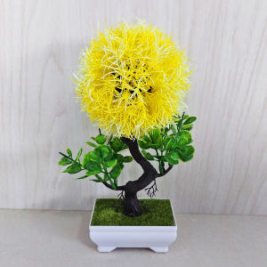 Unico PBP06 Tanaman Hias Pot Bunga Pohon Bonsai Bulat Ornamen Hiasan Plastik Artificial Flower Buatan Dekorasi Ruangan Rumah Outdoor Indoor COD
