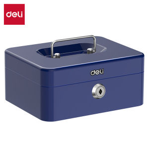 Vusign Peti Kotak Simpanan Cash Box Jewelry Key Lock Safe Compartment Drawer Safety Money Duit