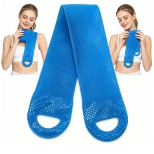 Soft TPU Honeycomb Back Exfoliating Bath Towel Body Scrub Massage Belt for Home Shower Daily Skin Exfoliation And Bath Use2026