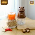 MÁY XAY ĐỒ ĂN DẶM CHO BÉ BEANIE PLUSH TOBÉ ĐA NĂNG 9122 CÔNG SUẤT 200W DUNG TÍCH 0,6L TẶNG KÈM 1 CỐI 0.3L 1 DAO 8 LƯỠI. 