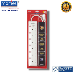 Morries 3M 6 Way Extension Cord (With Surge) MS3266
