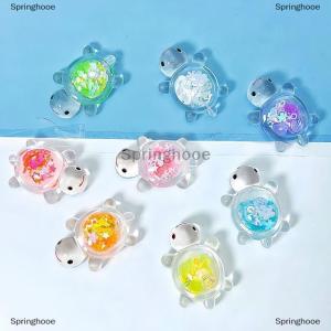 [COD] Springhooe 1PC Glowing Turtle Garden Fish Tank Miniatures Ornaments Mini Luminous Glitter Turtle Home Decoration Landscaping Crafts