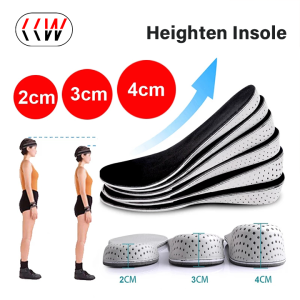 CCW 1 Pair Height Increase Invisible Insole for Men Women Get Taller Heighten Increased Insoles for Shoes Inserts Foot Pads Cushion