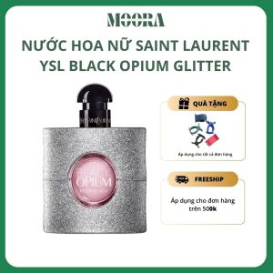 Nước hoa nữ cao cấp Saint Laurent YSL Black Opium Glitter sang trọng quyến rũ 10ml/90ml
