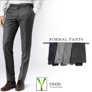 Celana Kerja Pria Kantor Bahan Dasar Formal Slim Fit [Hitam]/CELANA KERJA SLIMFIT HITAM/FORMAL SLIMFIT CELANA KERJA