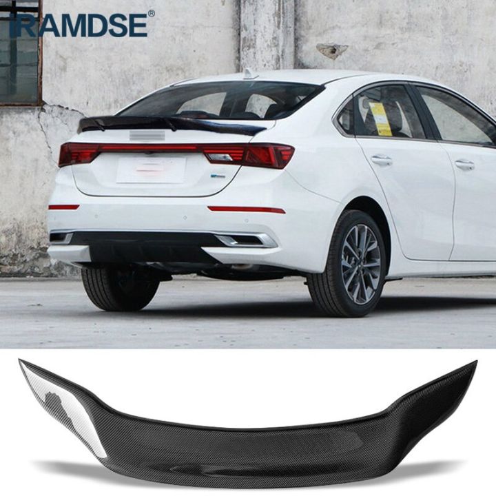 Carbon Fiber Spoiler Type R Car Rear Trunk Wing Ducktail Spoiler For Kia Cerato Forte Sport GT