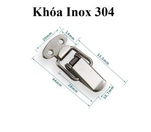 Khoá gài inox cao cấp khoá inox khoá hộp y tế Khoá gài inox - Khóa vuông gài