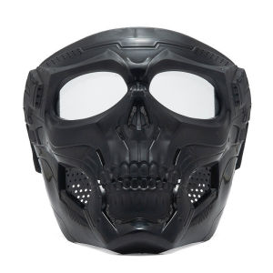 Runvictor Motocross Skulls Mask Motorcycle Goggles Adjustable Helmet Mask Skull Ghost-shape Moto Eyewear Wind-proof Face Mask