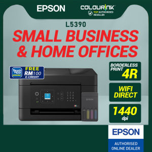 Epson EcoTank L5590 L5390 A4 Wi-Fi All-in-One Print Scan Copy Fax Refill Ink Tank Printer with ADF Scanner similar T920DW G670 T720DW