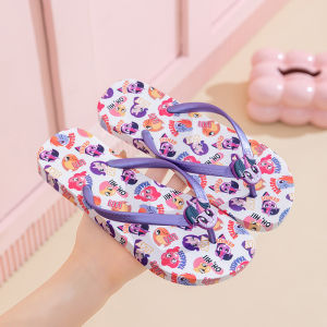 [Free Shipping] Flip-Flops With Prints Suitable For Outdoor Wear Parent-Child Matching Non-Slip Beach Sandals WomenS Summer Outdoor Wear Beach Style