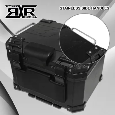 RXR 45L Liters HARD PLASTIK TOP BOX Motorcycle Compartment Box Helmet Box topbox motorcycle sale topbox 45l top box for motorcycle Model: 777