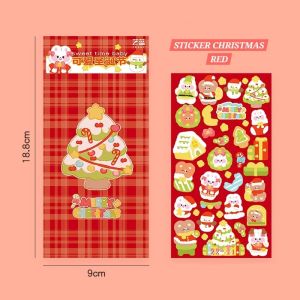 BAJUKIDDIE DIY CHRISTMAS STIKER NATAL GANTUNGAN KUNCI LUCU PERNAK PERNIK