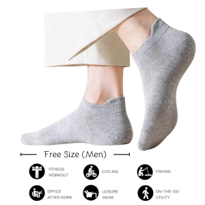 Men Socks Thin Ankle Socks For Sports & Casual Wear