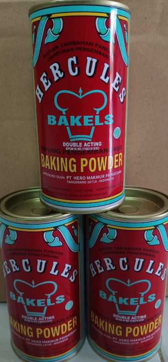 Hercules Baking Powder Double Acting 450gr (Tepung Pengembang Kue)