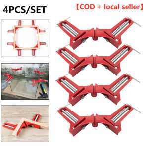 READY STOCK !!4pcs New Multifunction 90 degree Right Angle Clip Picture Frame Corner Clamp 100MM Mitre Clamps Corner Holder Woodworking tool