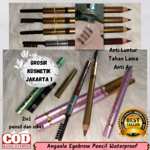 Best Seller/COD Pensil Alis Anti Air / Angaela Eyebrow Pencil Waterproof / Pensil Alis Waterproof / Pensil Alis Angaela / Pensil Alis Anti Luntur / Pensil Alis Bagus Murah GROSIR KOSMETIK JAKARTA 1
