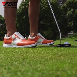 AUPGM Golf Shoes Mens Waterproof Sports Shoes Knob Shoelaces Patented Anti-Slip Shoes golf Mens Shoes