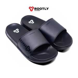 Rootly - Sandal Slip On Pria Black Zero Elegan