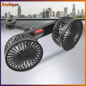 พัดลมระบายอากาศรถยนต์ 12V/24V แบบหัวคู่ สำหรับ SUV ระบบระบายอากาศที่ทรงพลังและปรับความเร็วได้