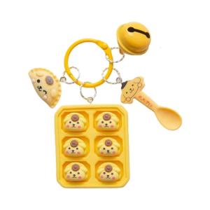 Resin Keychain Bentos Theme Dumpling Series Small Gift Accessories Keyring Lightweight For Backpack Charm