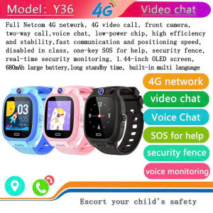 Đồng Hồ Thông Minh Trẻ em Y36 Sóng 4G Gọi VIDEO ᴄall.Sinh viên Định vị Lắp Sim gọi thoại 2 chiều