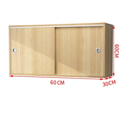 MYHOME Nordic Cabinet Sliding Door Hanging Cabinet Hanging Cabinet Wall Cabinet Locker Wall Cabinet
