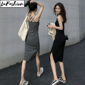 Korean Style Dress Women Summer Slim Comfortable A-line Casual Dresses