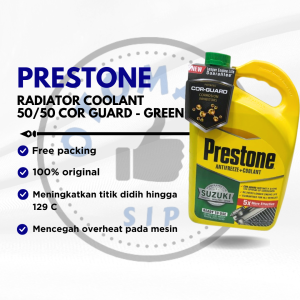 Cairan Radiator Prestone 50/50 COR-GUARD Asian Vehicle Coolant Ready To Use 3.78L - Hijau
