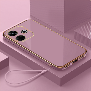 Case Plating Xiaomi Redmi 13 4G Soft Case Lanyard Terbaru Premium Casing