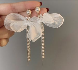 【READY STOCK】 Korean Style 【Ribbon Series】 Elegant Gorgeous Fashion Earrings Women Jewelry Gifts