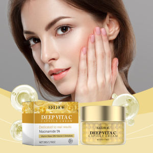 EELHOE Vitamin C Face Cream Whitening Five VC Tone Up Cream Moisturizer Anti Aging Pimple Wrinkle Spots Remover Brightening Skin Care Vitamin C Nourishing Face Cream Makeup for Women Moisturizer Brightening Repair VC Foundation Cream Face Skin Care