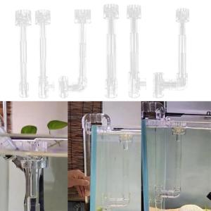 Aquariums Skimmer Easy to Use Plastic Transparent Pipe Spin Inflows Outflows Fish Tank Cleaning Accessory