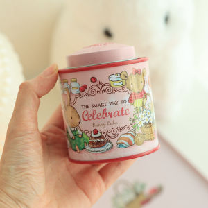 Cartoon Rabbit Storage Tin Candy Cookie Organizer Metal Box for Wedding Birthday Party Gift Box